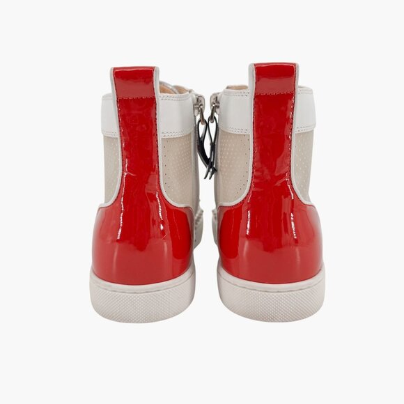 Christian Louboutin Sosoxy Spike Donna Sneakers Size 37 US 7 Mesh High Top White - Picture 7 of 15